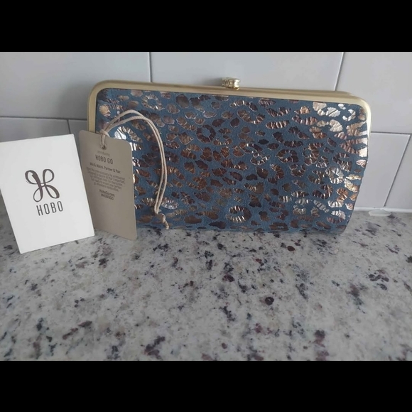HOBO Metallic Cheetah Clutch Wallet - Picture 2 of 6